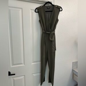 Bebe Olive Green Jumpsuit